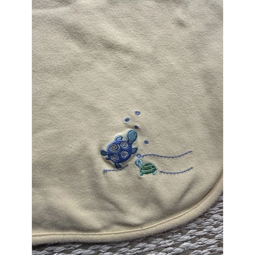 Vintage‎ Carters 90's Y2K Yellow Baby Blanket Wrap Swaddler Duck Print